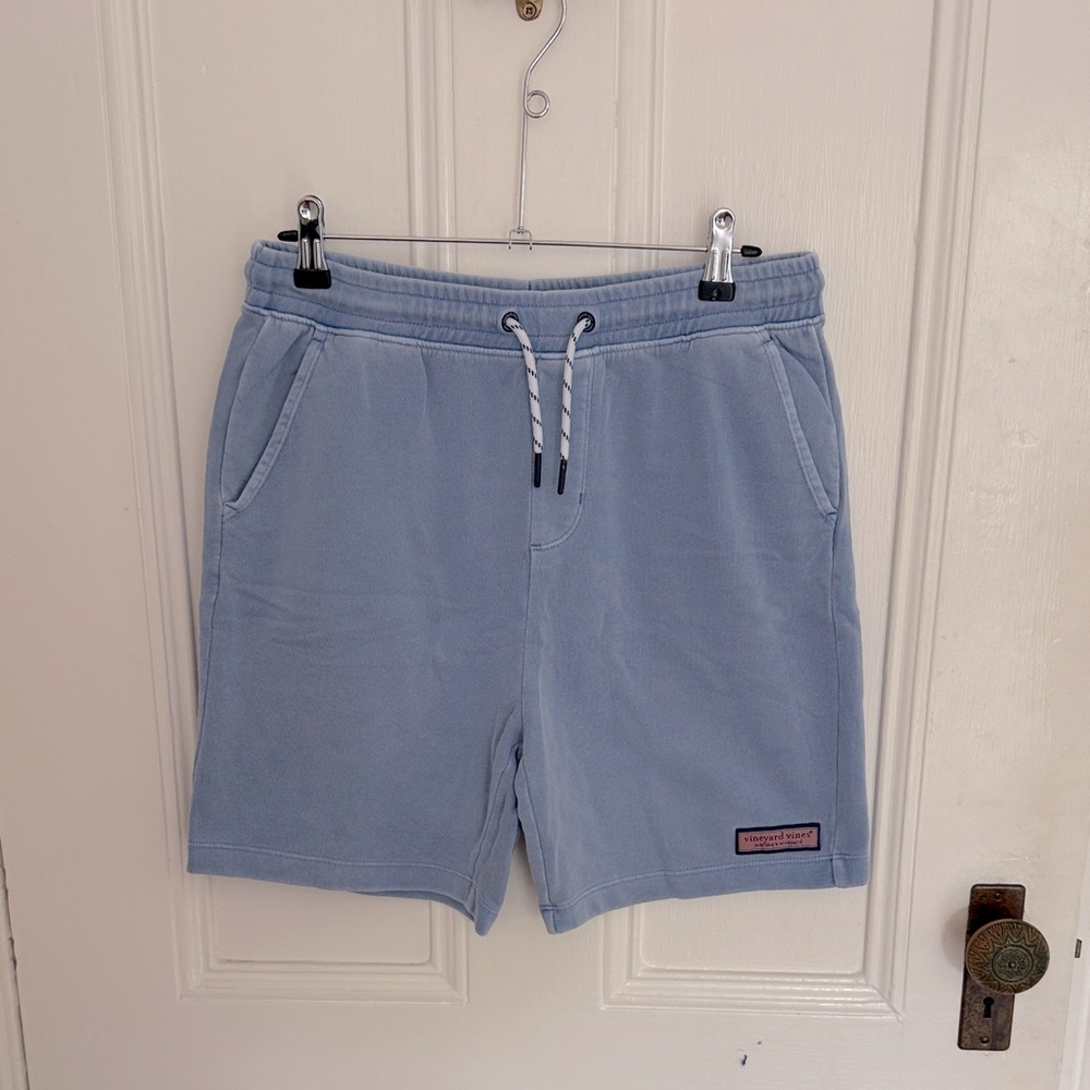 Vineyard Vines boys XL light blue terry cloth pull-on shorts